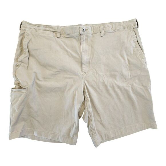 Duluth Trading Co Other - Duluth Flex Ballroom Khaki Shorts Mens 48 Relaxed‎ Fit Beige Stretch Workwear